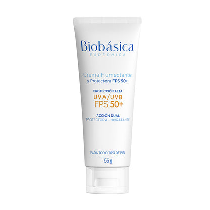 Crema humectante y protectora con color FPS 50+